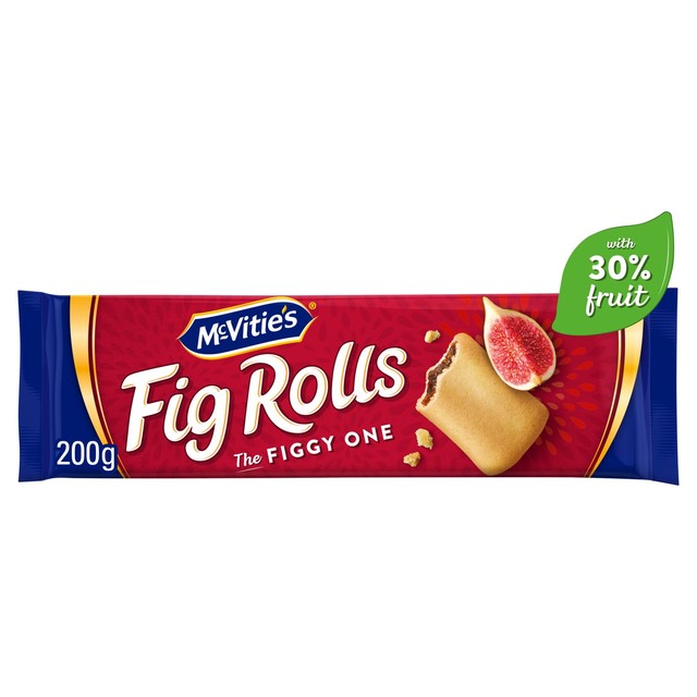 McVitie's Fig Rolls biscuits 200g, imported from the UK