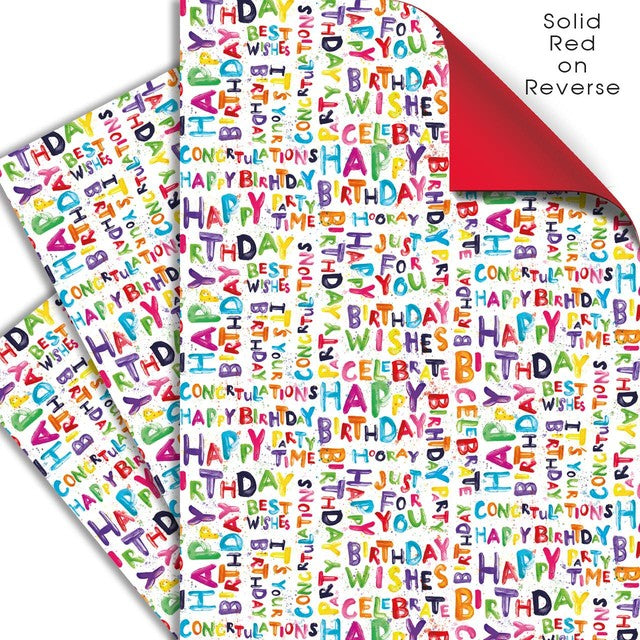 Deva Designs double-sided gift wrap sheets 50x70cm, UK version