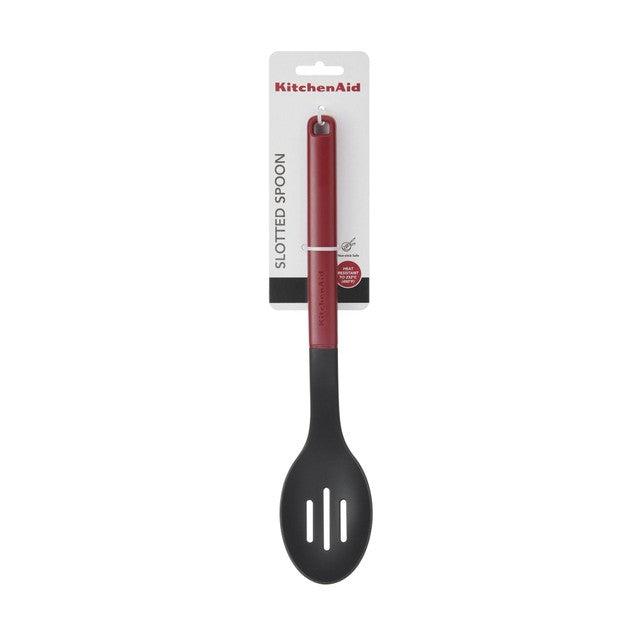 KitchenAid Slotted Spoon Empire Red 34cm, imported from the UK