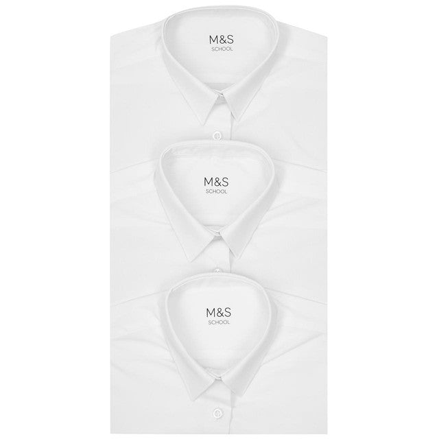 M&S girls school blouses white 9-10 years, imported from the UK