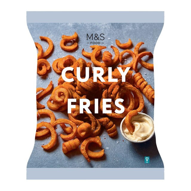 M&S Curly Fries Frozen 700g, imported from the UK