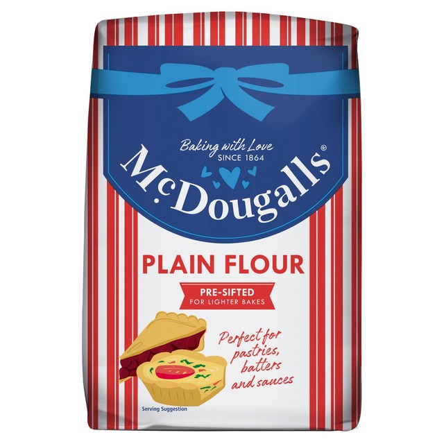 McDougalls plain flour 1.1kg, imported from the UK