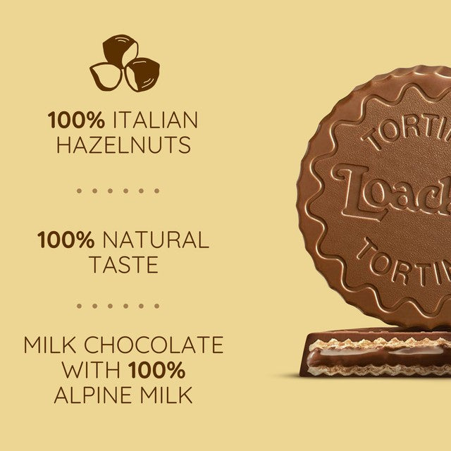 Loacker Original Tortina hazelnut cream wafer 125g, UK version