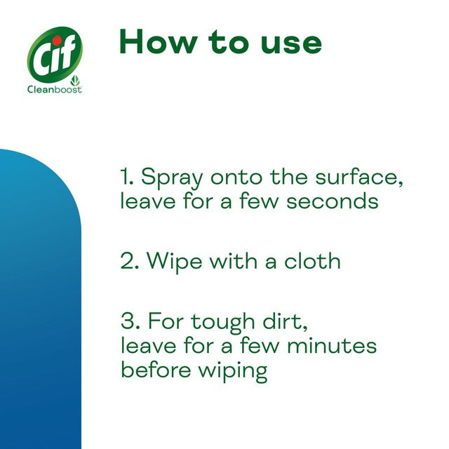 Cif Cleanboost Badreiniger-Spray 700 ml - Britisches Produkt