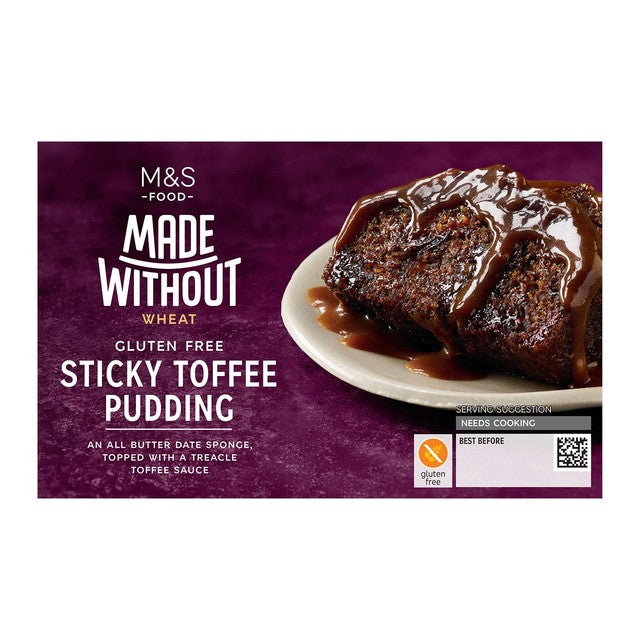 M&S sticky toffee pudding gluten free dessert, UK version