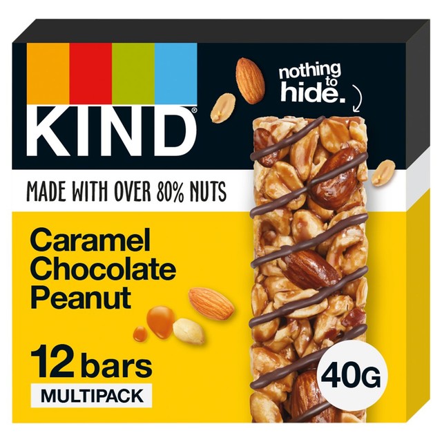 KIND Caramel Peanut Bars 12 pack - British product