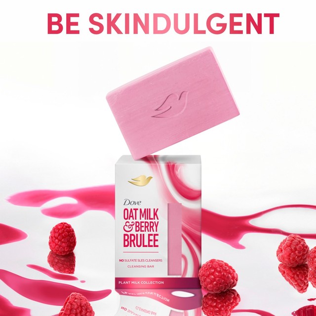Dove Oat Milk & Berry Brulee soap bar - British product