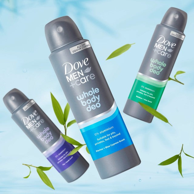 Dove Men+ deodorant spray Marine & Blue Cypress (British brand)