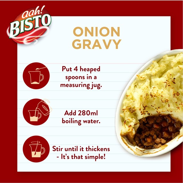 Bisto Onion Gravy Granules tub, UK version