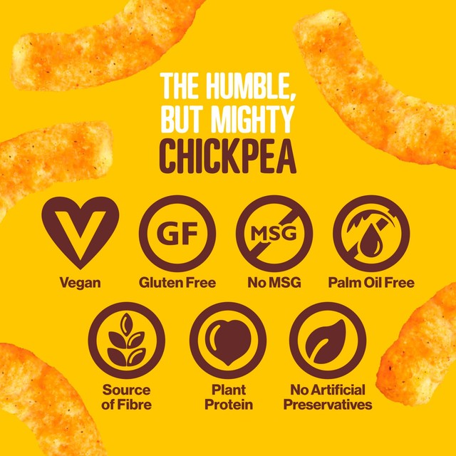 Hippeas salt & vinegar chickpea puffs 78g - British product