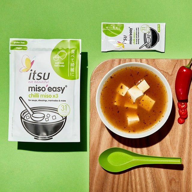 Itsu chilli miso paste 3 x 20g, UK version