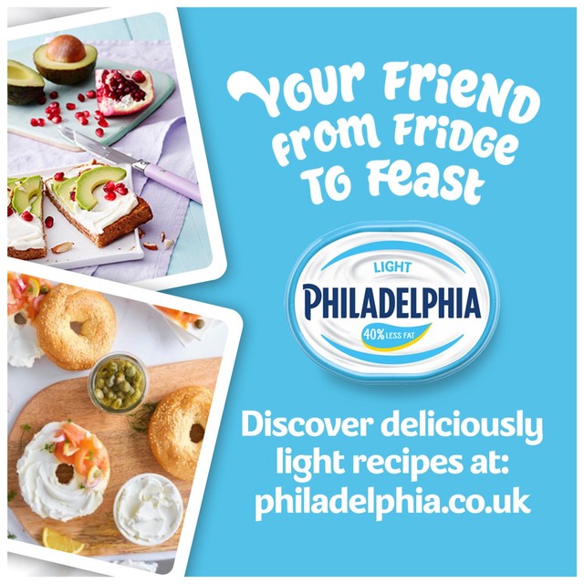 Philadelphia Light cream cheese 280g, imported from the UK