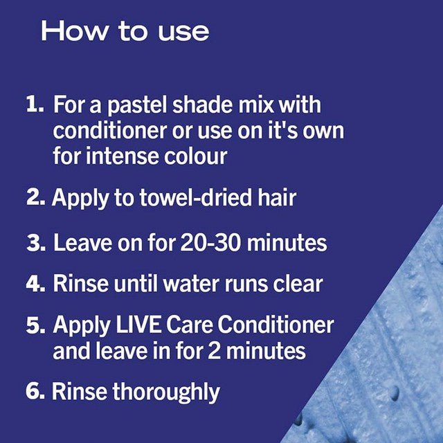 Schwarzkopf hair dye Electric Blue 095 115ml (British brand)