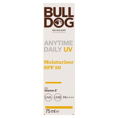 M&S Bulldog Advanced Anytime Daily Moisturiser SPF 50 Facial Moisturiser 75ml- Buy online at McGrocer