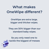 Mum & You OneWipe XL baby wipes 4 pack, imported from the UK