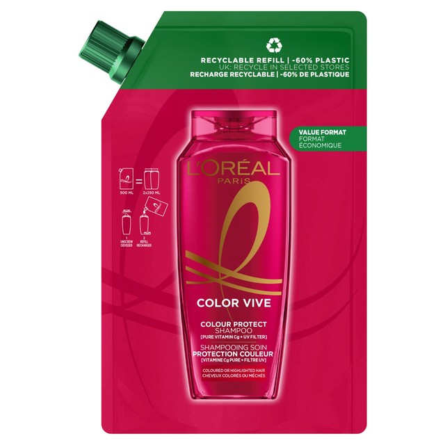 L'Oreal Elvive colour protect shampoo for coloured hair 500ml, UK version