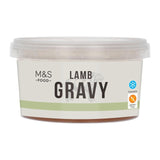 M&S lamb gravy with red wine in a pot, gluten-free - British product
