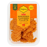 Najma spicy breaded chicken fillets 300g, imported from the UK