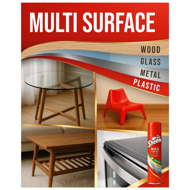 Mr Sheen Multi Surface Polish Original 250ml, imported from the UK