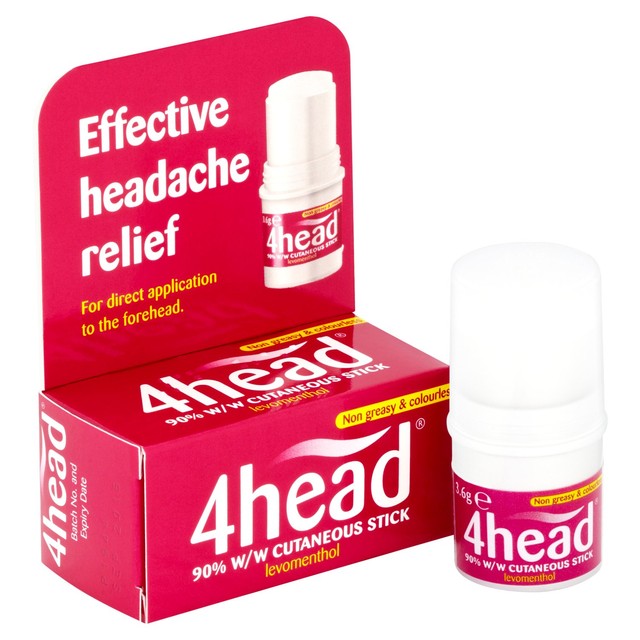 4head headache relief stick 3.6g, UK version