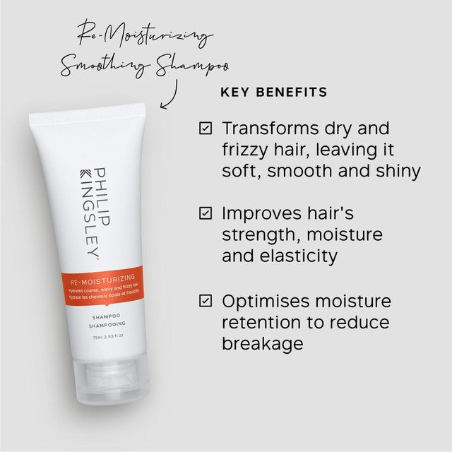 Philip Kingsley Smooth & Shiny Jet Set hair care set 225ml, imported from the UK