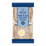 M&S pork & egg gala pie slices 235g, imported from the UK