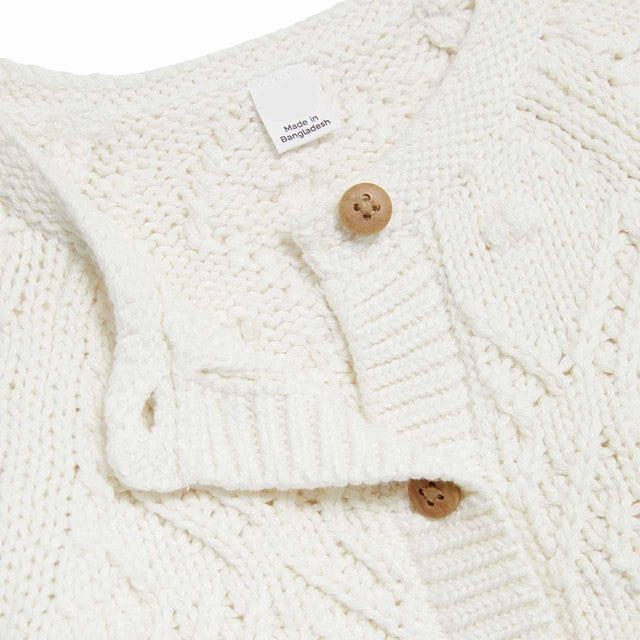 M&S patterned cardigan cream 12-18 months, imported from the UK