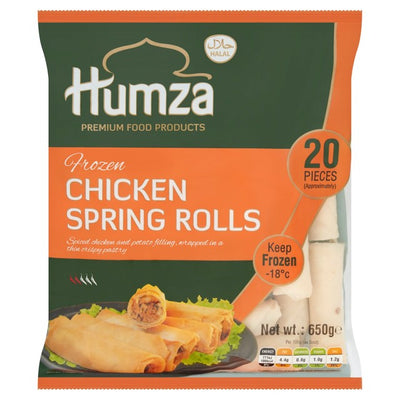 Humza Chicken Spring Roll Frozen Appetizer 650g