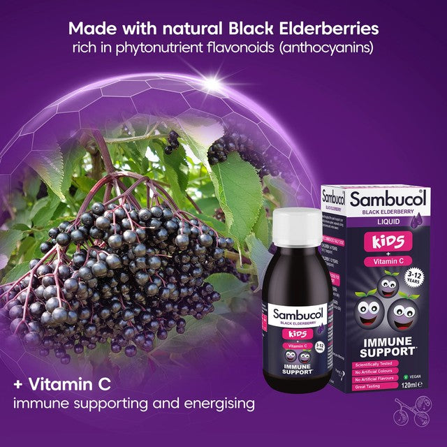 Sambucol kids syrup 120ml (British brand)
