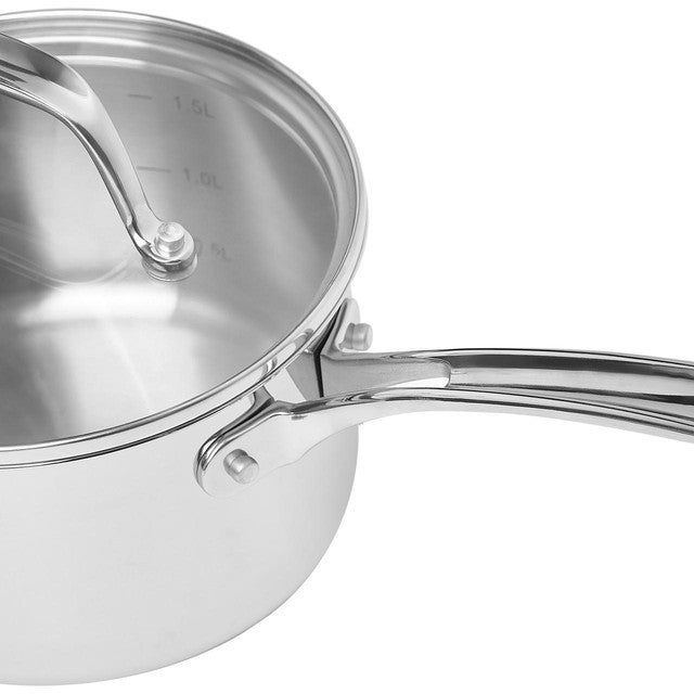M&S stainless steel saucepan 16cm, imported from the UK