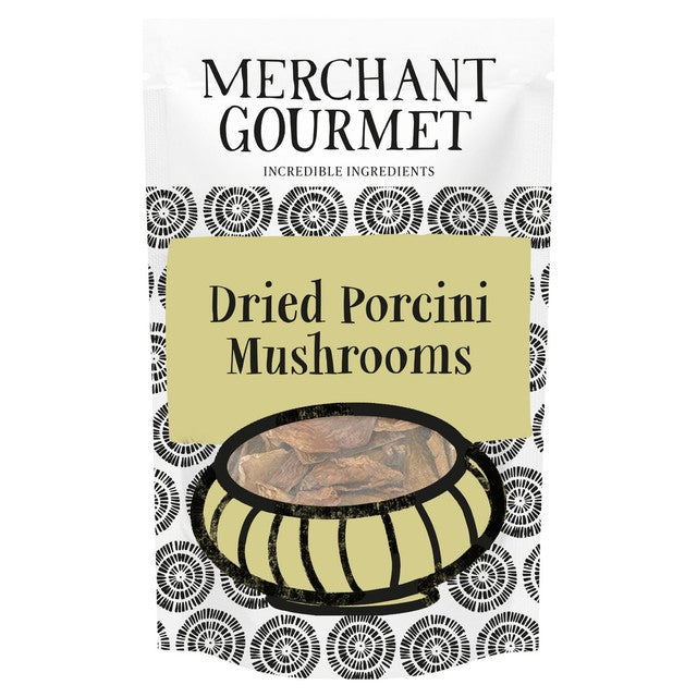 Merchant Gourmet dried porcini mushrooms 30g, imported from the UK