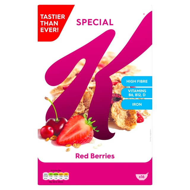 Kellogg's Special K breakfast cereal Red Berries 500g, UK version