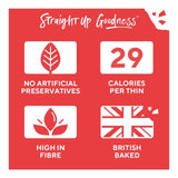 Ryvita Sweet Chilli flatbread crackers 125g, imported from the UK
