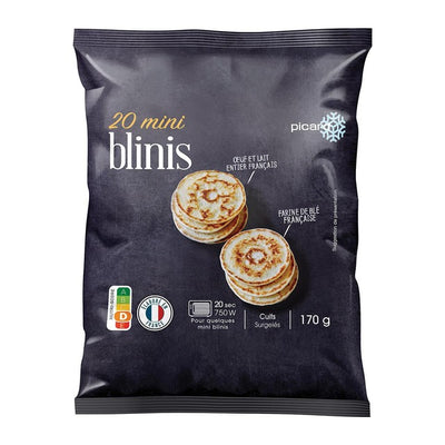 Picard 20 Mini Blinis surgelés, mini pancakes