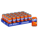 Fanta Orange sparkling drink can (British brand)