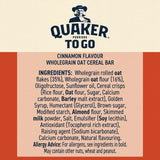 Quaker Cinnamon Cereal Breakfast Bars, imported from the UK
