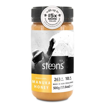M&S Steens MGO 263 UMF10 Manuka Honey 500g - اشترِ عبر الإنترنت من McGrocer
