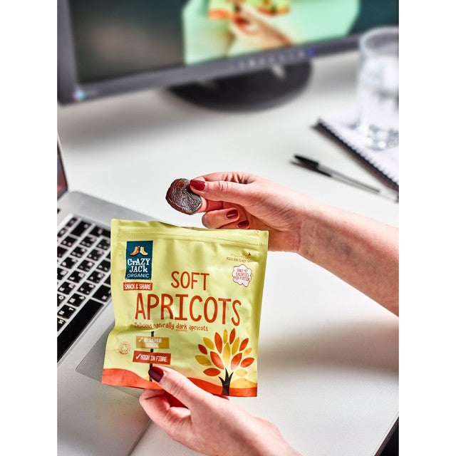 Crazy Jack Organic Soft Apricots 200g - British product