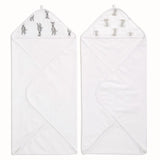 Aden + Anais Safari Babes hooded baby towel - British product