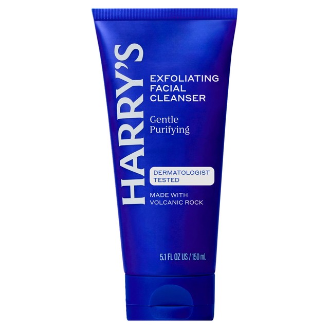 Harry's men's face wash with volcanic rock exfoliation - British product