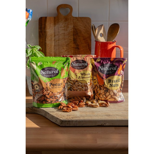 Natural Days Pecan Nuts 150g, imported from the UK