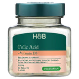 Holland & Barrett Folic Acid Vitamin D3 pregnancy tablets 90 tablets, UK version