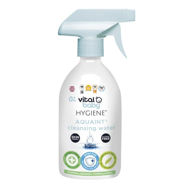 Vital Baby AQUAINT Cleansing Water 500ml (British brand)