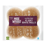 M&S gluten-free soft white rolls 4 per pack, imported from the UK
