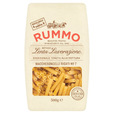 Rummo Macceroncelli Rigati Nudeln Nr. 07 Getrocknete Nudeln 500g