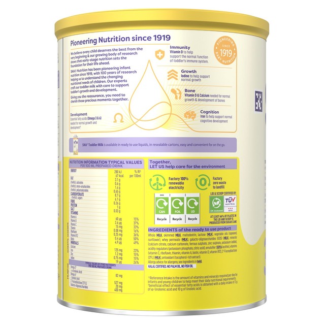 SMA Pro 3 toddler milk powder 800g (British brand)