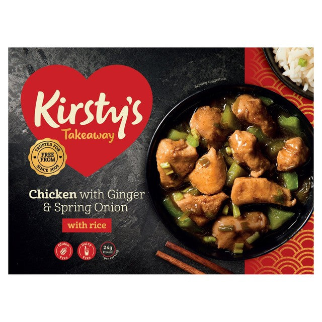Kirstys chicken ready meal with ginger and spring onion 450g, UK version