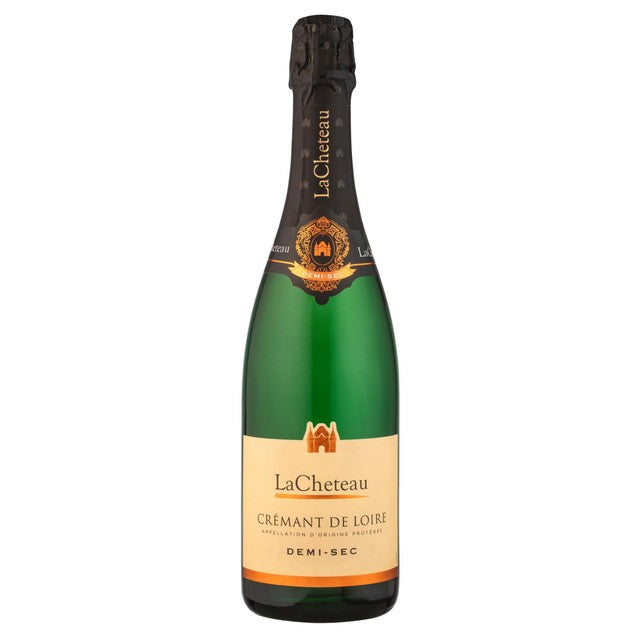 Lacheteau Cremant de Loire Demi Sec sparkling wine 75cl, UK version