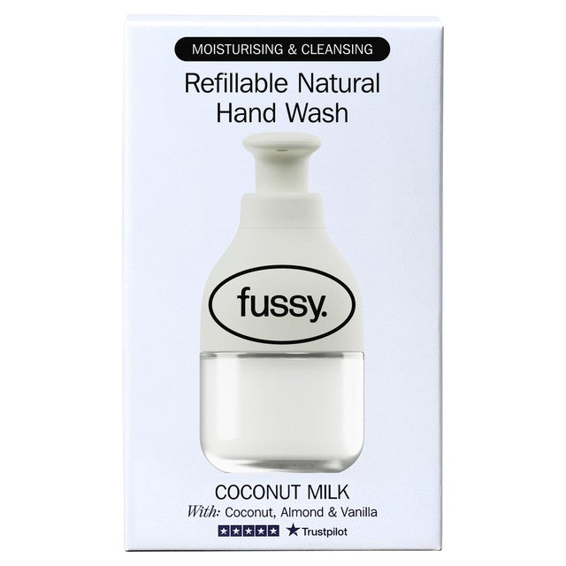 Fussy refillable hand wash Coconut Milk, imported from the UK
