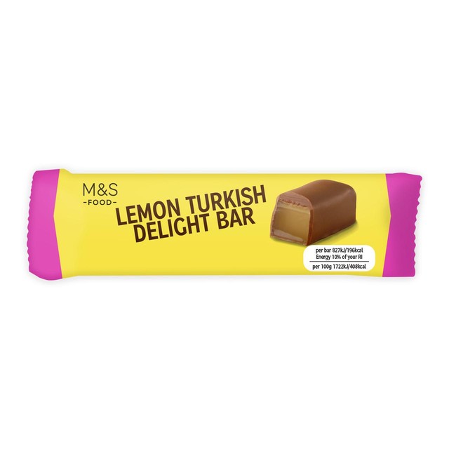 M&S lemon Turkish delight bar 48g, imported from the UK